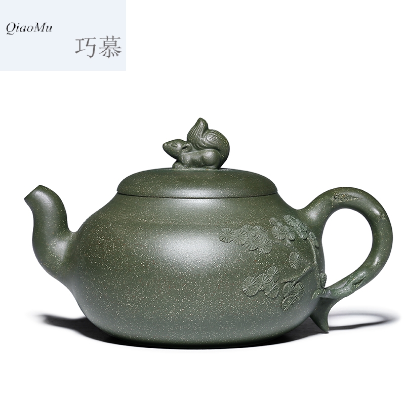 Qiao mu HM yixing are it by pure manual undressed ore chlorite squirrel chun pot teapot tea set
