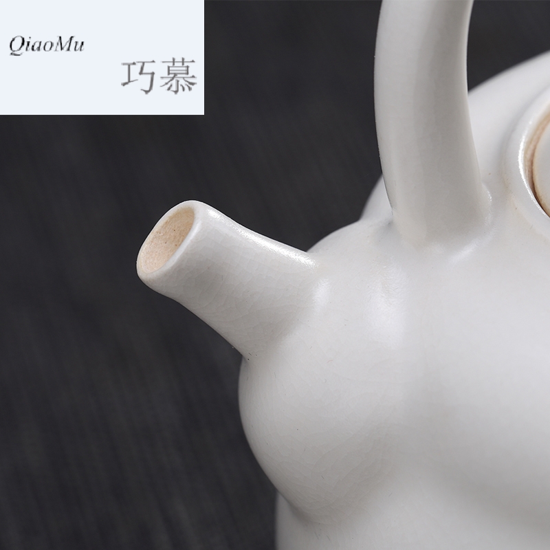Qiao mu soda glaze white clay pot boiling kettle pot pot kung fu tea set electric kettle clay POTS to girder