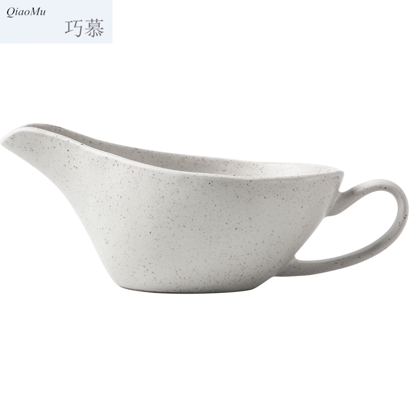 Qiam qiao mu Japanese ceramic juice household ship steak sauce seasoning maker brand sauce dish every cooking pot of cattle