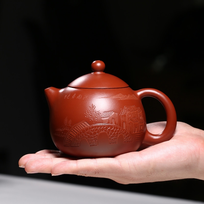 Qiao mu YM yixing ores are it by the pure manual teapot household utensils dahongpao dragon egg