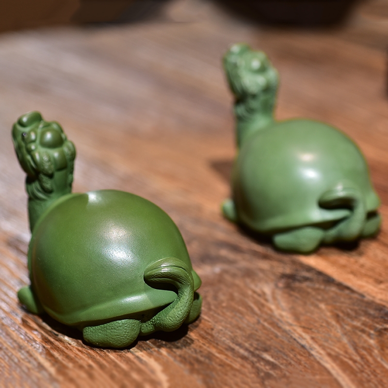 Qiao mu JS yixing purple sand tea pet furnishing articles creative manual dragon tortoise beast play kung fu tea tea tea tray was furnishing articles