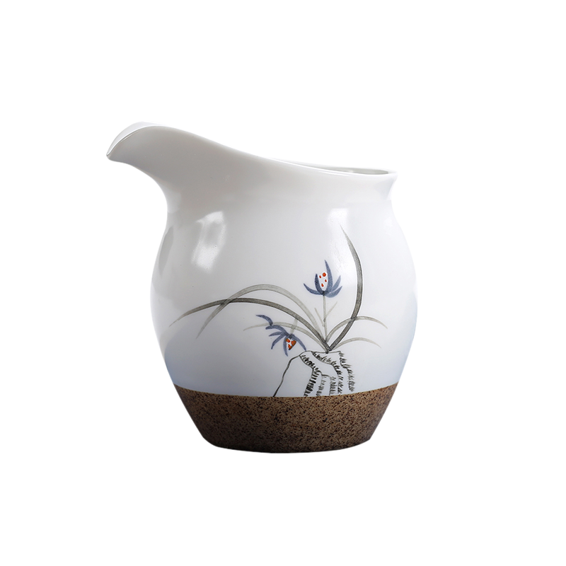 Qiao mu inferior smooth coarse pottery hand - made ceramic fair keller kung fu tea set zero distribution of tea ware and cup and cup, hand draw