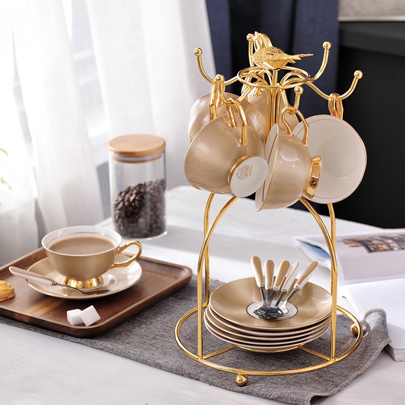 Restoring ancient ways for coffee cup suit European small key-2 luxury glass ceramic creative English afternoon tea tea cups