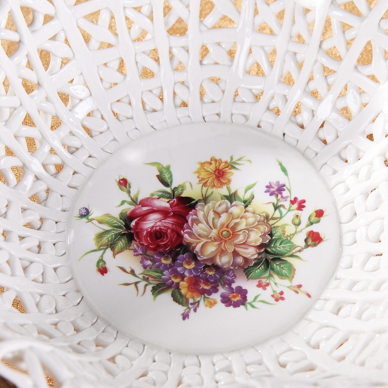 Qiao mu ou compote ceramic fruit bowl sitting room modern creative palace restoring ancient ways of fruit bowl of dried fruit tray
