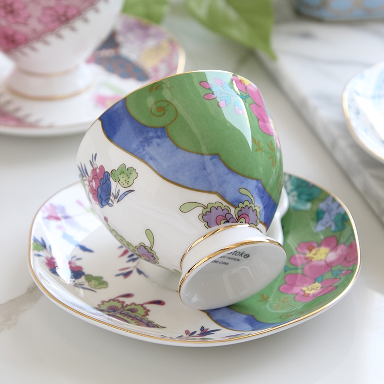 Qiao mu points ou ceramic English afternoon tea sets of ipads China coffee cups and saucers rural retro black tea cup