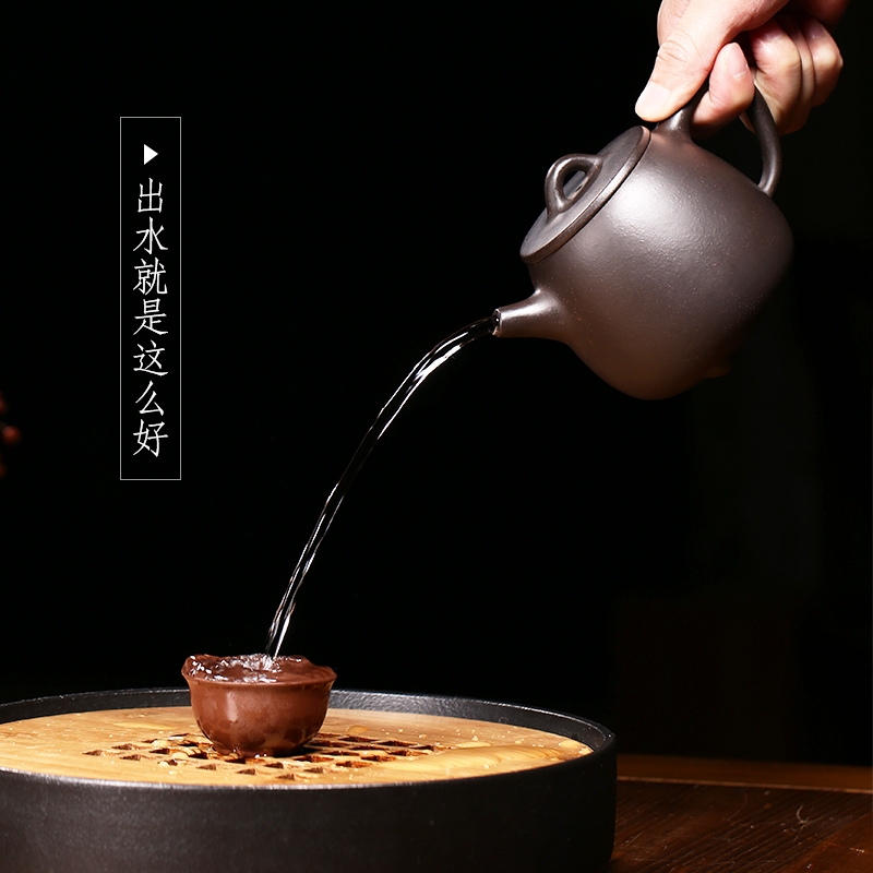 Qiao mu YM yixing ores are it by the manual teapot tea black gold sand kaolinite gourd ladle