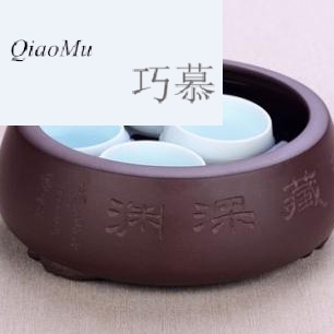 Qiao mu CMJ yixing purple sand tea sets tea wash to wash to writing brush washer cup flowerpot undressed ore large tea on the washing by hand