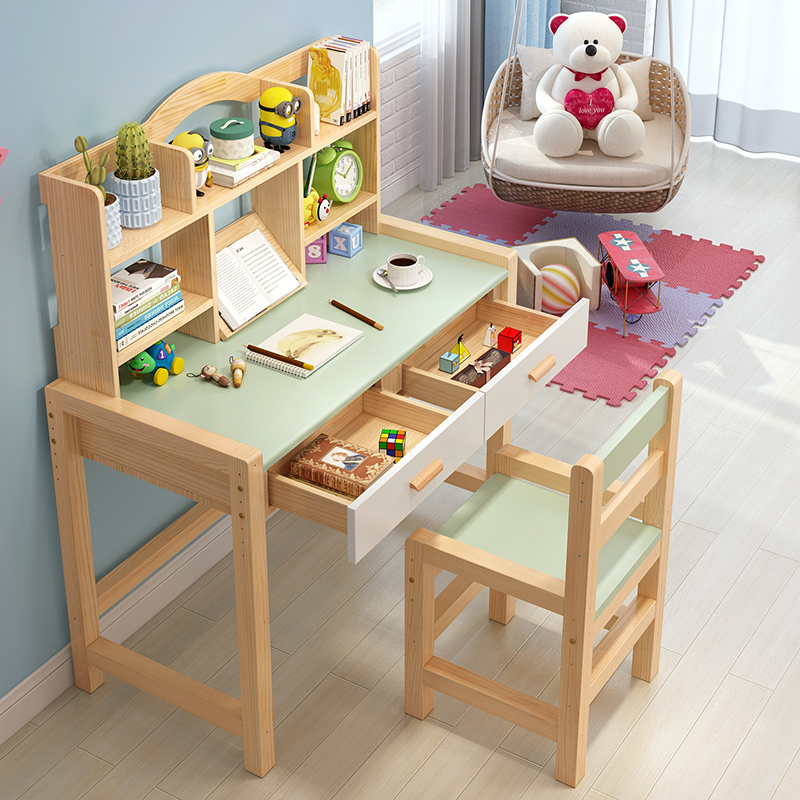Купить Детский письменный стол со стулом Твердой древесины детей ...