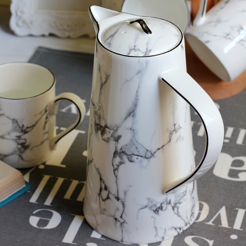 Longed for home opportunely cool cold water kettle contracted ipads porcelain kettle high - temperature ceramic pot of large capacity thermal Nordic