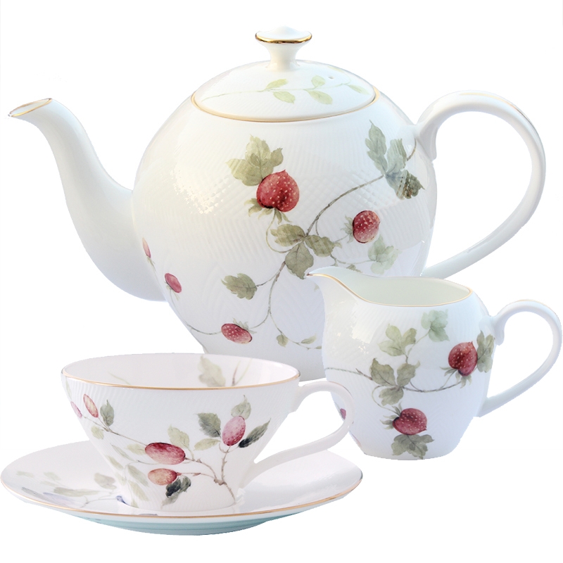 Qiao mu English afternoon tea tea sets ou ipads China rural coffee set 15 head restoring ancient ways of household ceramic tea set