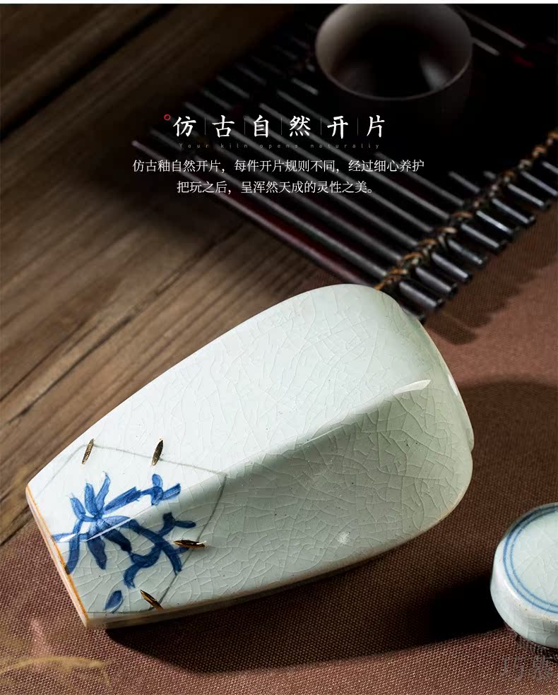 Qiao mu CMJ caddy fixings warehouse sealed storage storage POTS jingdezhen hand - made ceramic tea pu 'er tea can travel