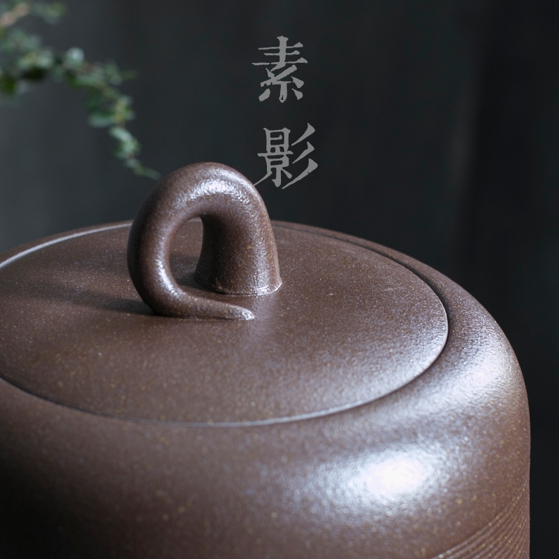 Qiao mu small tank ceramic tea buffet rock mud water storage tank water purifiers kung fu tea accessories with the tap