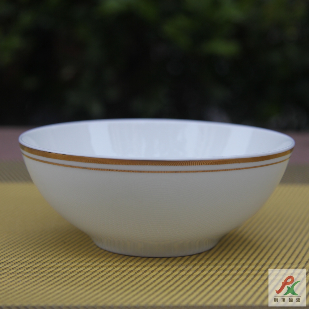 Qiao mu tangshan ipads porcelain double gold wire 4.25 inch wing bowl bowl bowl table desktop dip bowl bowl moonlight gold