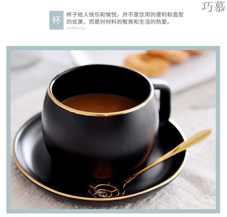 Qiao mu ins Nordic coffee cup set ceramic coffee cups and saucers contracted up phnom penh office afternoon tea household spending