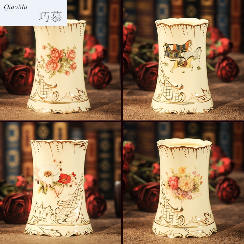Household utensils to receive qiao mu chopsticks tube drop box shelf European creative ceramic chopsticks chopsticks box chopsticks basket in the kitchen