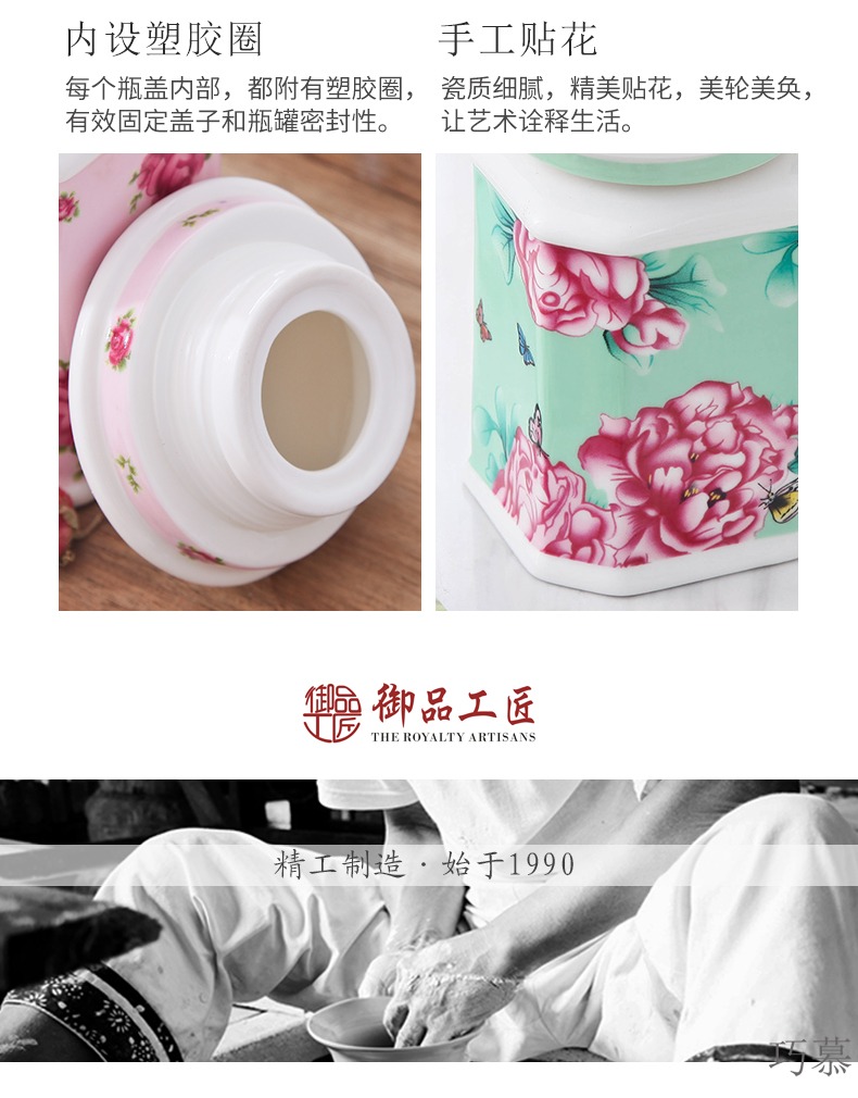 Qiao mu creative ceramic tea boxes portable tanks English afternoon tea tea set red tea pu - erh tea