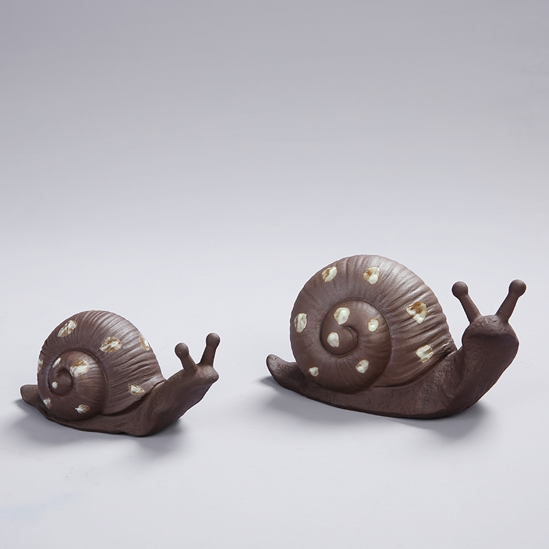 Qiao mu tea tray was spoil furnishing articles purple sand tea accessories tea tea play creative color sand clay snails