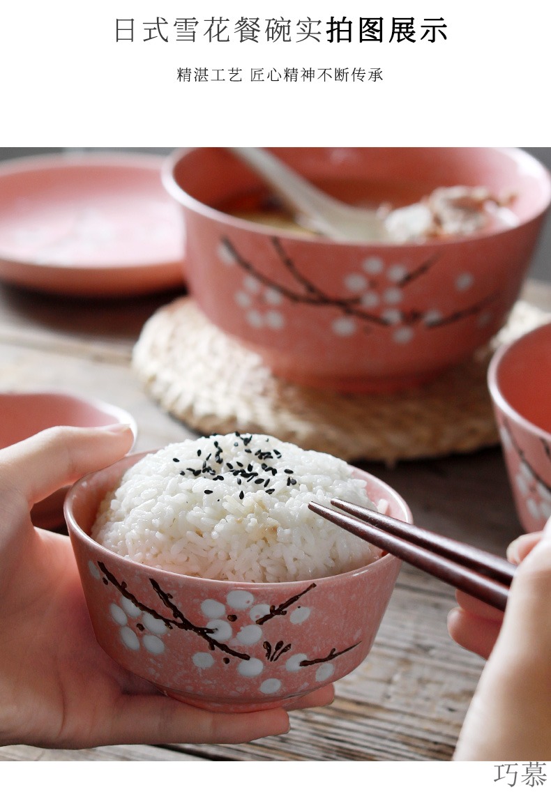 Eat artful longed for ceramic bowl noodles soup bowl creative household jingdezhen ceramics new Japanese tableware bowl bowl