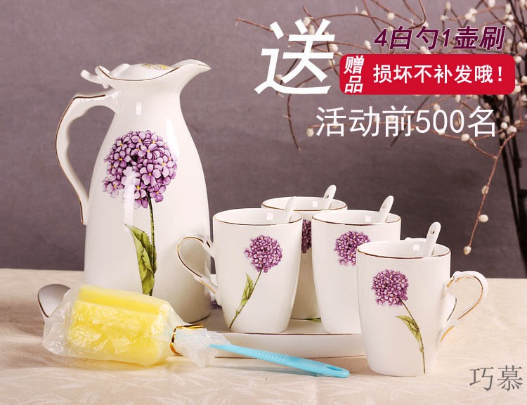 Qiao mu dandelion drinking cup for cup cup one ceramic keller cup oats cup Europe type tide for breakfast