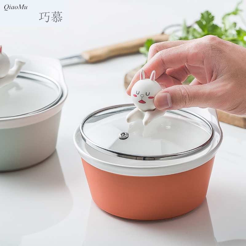 Qiam qiao for ceramic bowl in hand porcelain face a cup of soup bowl with creative ceramics glass cover matte enrolled mercifully rainbow such as bowl northern Europe