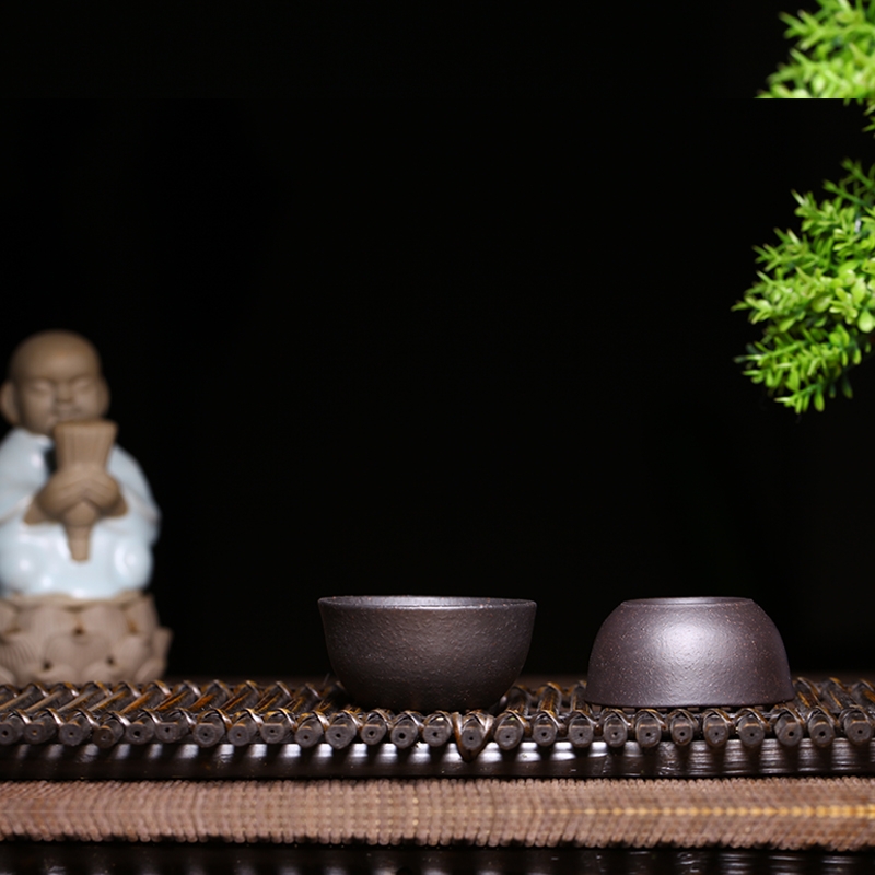 Qiao mu YM yixing undressed ore to small purple sand tea koubei hand - made tea zero with black gold sand koubei