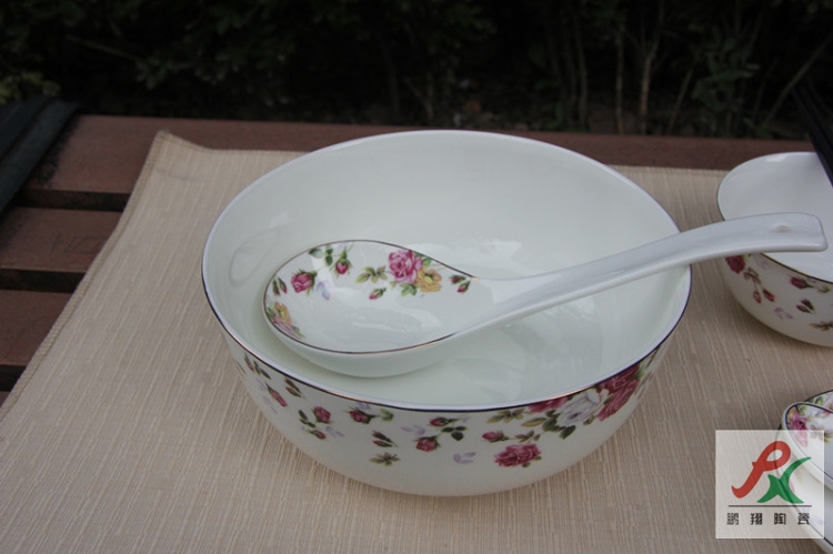 Qiao mu tangshan ipads porcelain two - tonne up phnom penh 7 inch rainbow such use Korean Japanese rainbow such as bowl wonton soup bowl bowl dish bowl meal