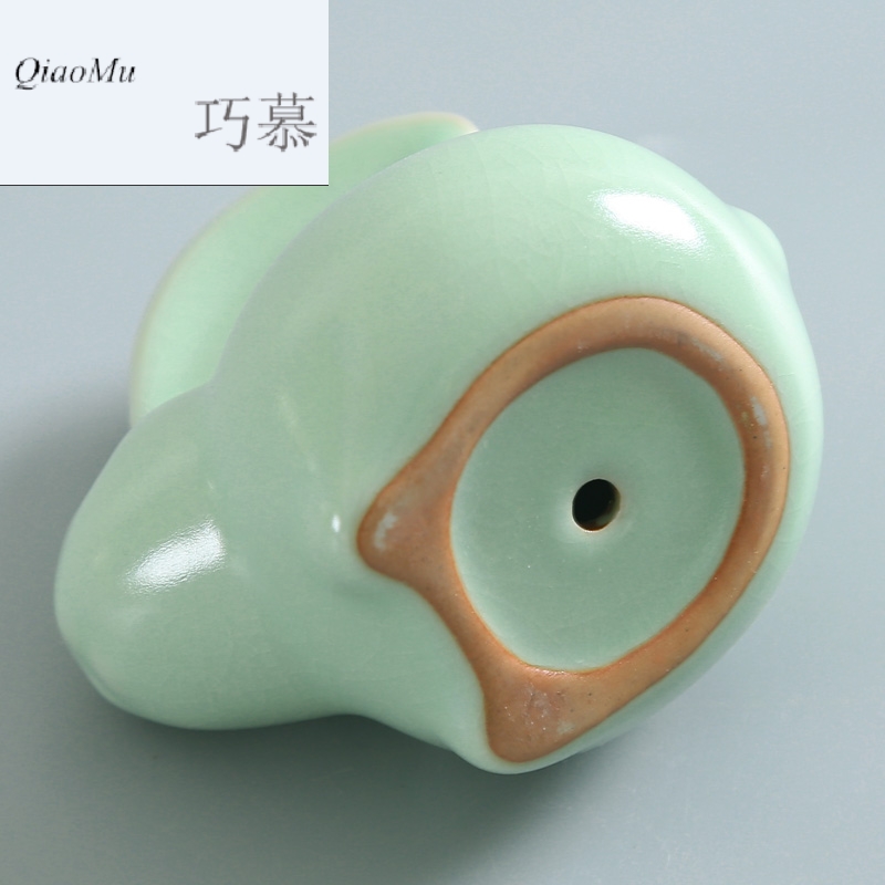 Qiao mu exquisite furnishing articles your up tea spoil your porcelain tea sets accessories ceramics play rabbit tea to keep open piece of product