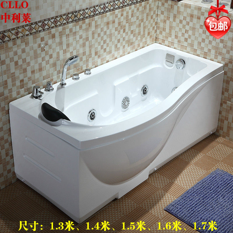 Small family type bathtub acrylic independent type triangular surfing massage tub 1 3M1 4M1 5M1 6 m 1 7 m