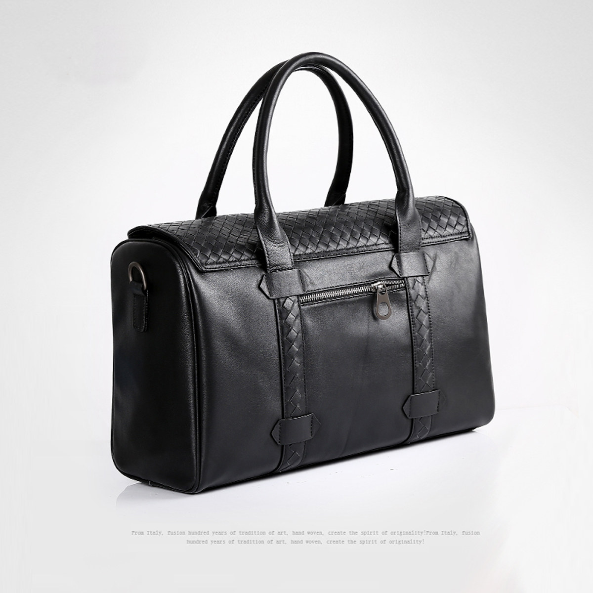 Cardi Music Crocodile New Men's Head Layer Bull Leather Fashion Travel Bag Business Casual Wear Resistant Waterproof Luggage Bag Tide