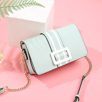 Cardi Music Crocodile Woman Type Single Shoulder Bag New Fashion Metal Chain Small Square Bag Casual 100 Hitch Satchel