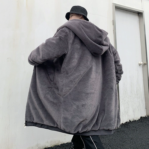 Бархатная демисезонная длинная куртка, пуховик, средней длины, оверсайз, изысканный стиль