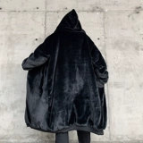 Бархатная демисезонная длинная куртка, пуховик, средней длины, оверсайз, изысканный стиль