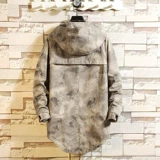 Ретро мужская демисезонная куртка, бейсбольная камуфляжная японская форма с капюшоном, в американском стиле, большой размер