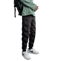Down pants mens outer wear winter Northeast minus 40 degrees cold-resistant cotton pants mens thickened warm leg casual pants