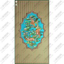 Vertical woven pattern cloud bottom crane door panel fine carving picture jdp grayscale picture bmp crane door panel fine carving picture