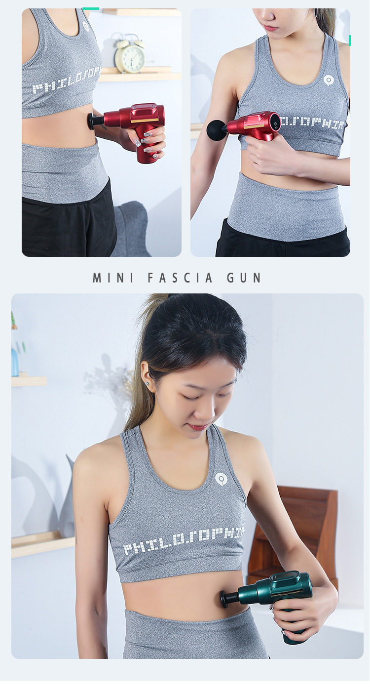 Массаж пушка 筋膜枪mini肌肉按摩器颈肌膜放松器健身震动专业级电动多功能迷你 CARTELO