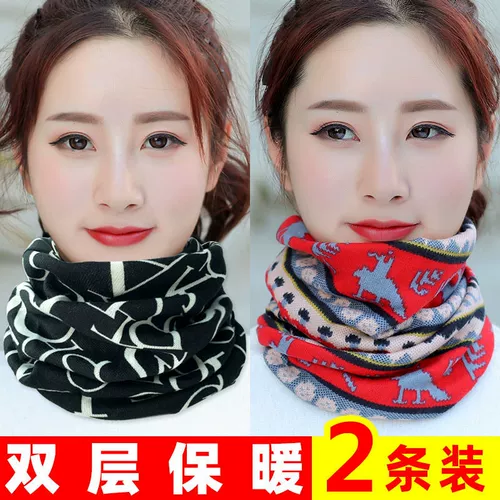 Шарф, демисезонная шапка, медицинская маска, шарф-платок, ветрозащитный фальшивый воротник, в корейском стиле, с защитой шеи