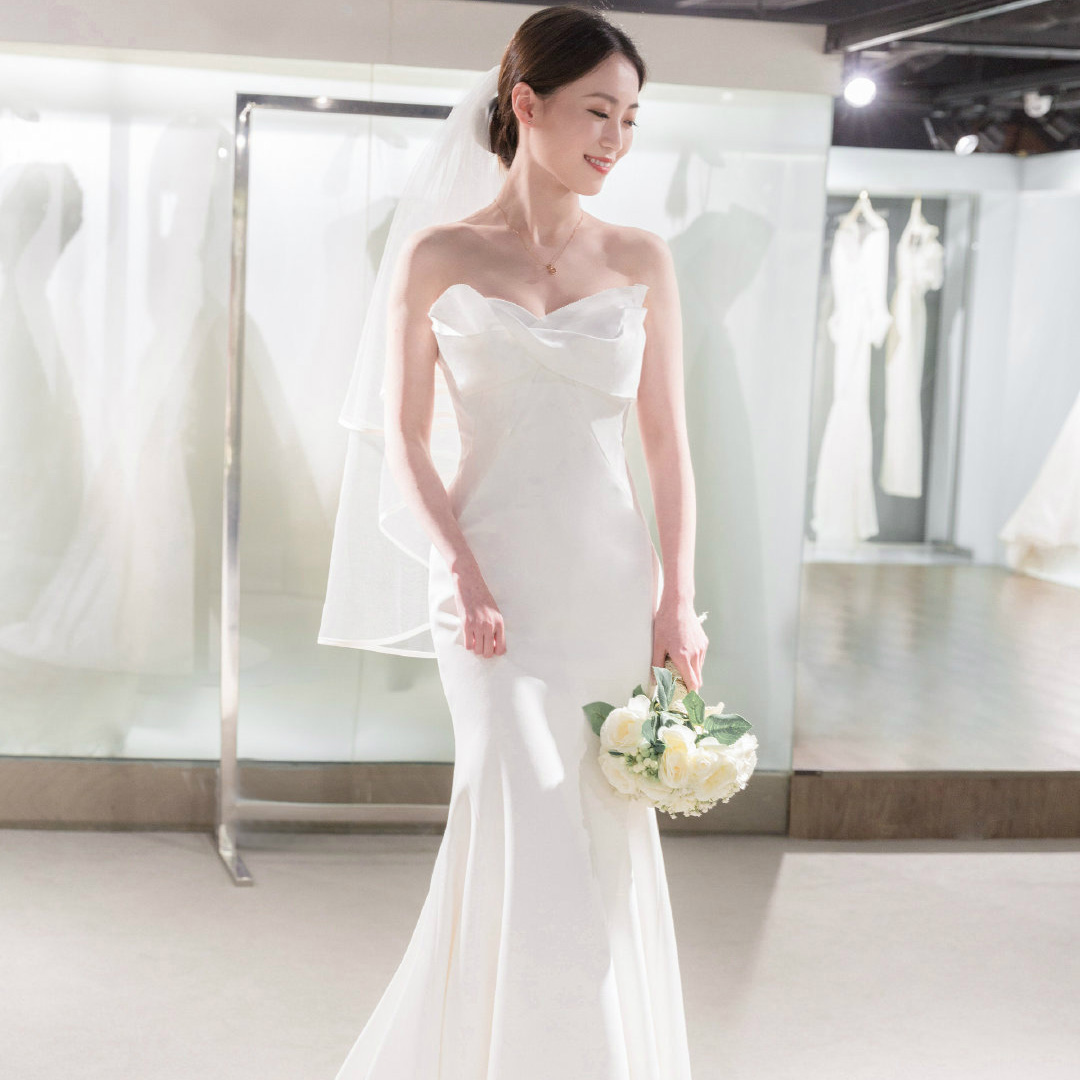 Wedding Dresses Dresses 2022 New Tropes Sashimi Caveat Tail Satin Minimalist Light Wedding Dresses