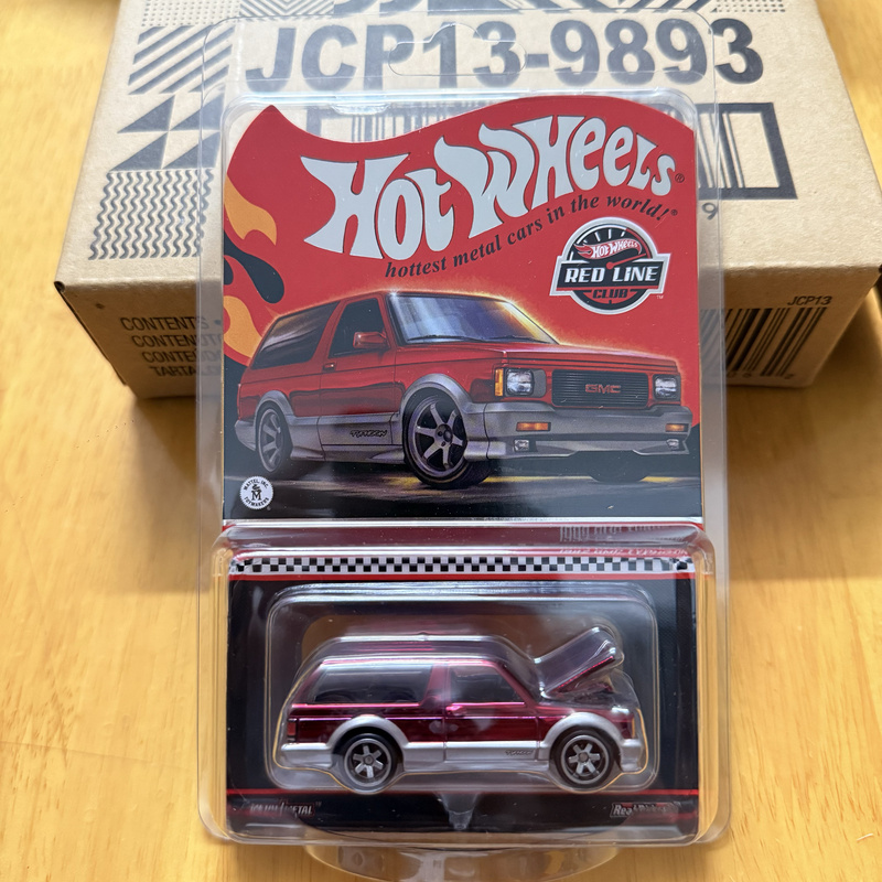 Hot Wheels Rlc 1/64 1992 Gmc Typhoon Suv Red Business Star Wagon