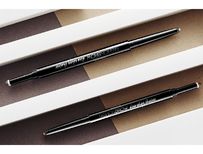 Bút chì kẻ mày Maybelline đôi đầu hình tam giác nhựa lông mày bút chì bột đa năng loại nhựa bền không thấm nước chống mồ hôi nâng cấp mới - Bút chì lông mày / Bột / Stick kẻ mày karadium