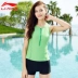 Li Ning chuyên nghiệp đồ bơi thể thao nữ chia nhỏ bảo thủ che bụng mỏng boxer gợi cảm bong bóng nóng mùa xuân đầm bơi kích thước lớn - Bộ đồ bơi hai mảnh Số hàng hiển th Bộ đồ bơi hai mảnh