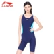 Li Ning lặn phù hợp với đồ bơi một mảnh áo tắm nữ bảo thủ che bụng mỏng chống nắng nhanh khô quần ngắn tay thể thao mặc bơi - Bộ đồ bơi One Piece