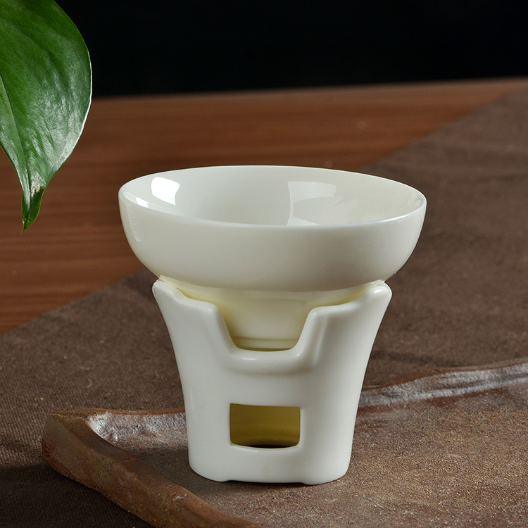 Tea - mill Ivory Cosmetic Tea Filter Dehua Ceramic Kung Fu Tea Leakage Tea Leakage