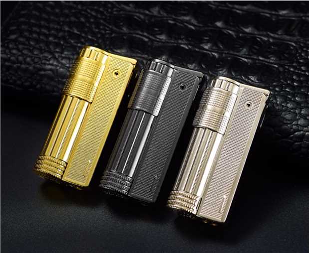 Áo cổ điển nhẹ hơn retro cổ điển dầu hỏa nhẹ hơn phiên bản hoài cổ nhỏ gọn của bánh xe động cơ xăng khắc - Bật lửa bat lua rio