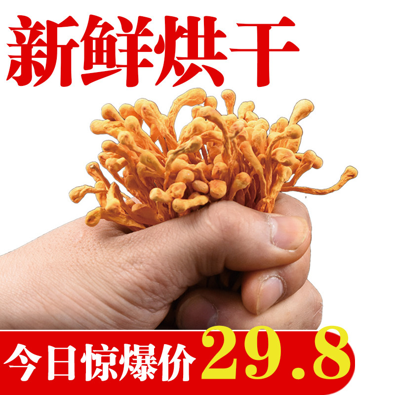 Base Straight Hair Gold Caterpillar Fungus Flower grade spore head Dry stock Cooking Soup Nourishing Fresh North Chrysalis Caterpillar