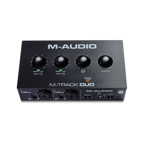 M-Audio M-Track Duo Professional Гималайская запись USB-гитарная звуковая карта компьютерная аудио-интерфейс