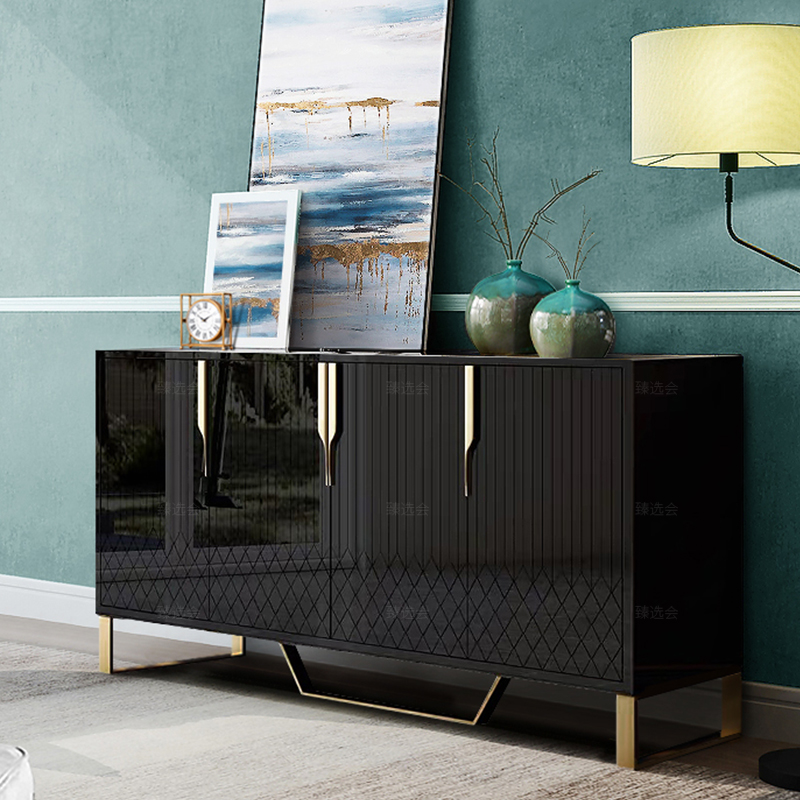 Italian minimalist dining cabinet light luxury large-capacity shoe cabinet decorative cabinet storage cabinet post-modern porch cabinet dining table cabinet