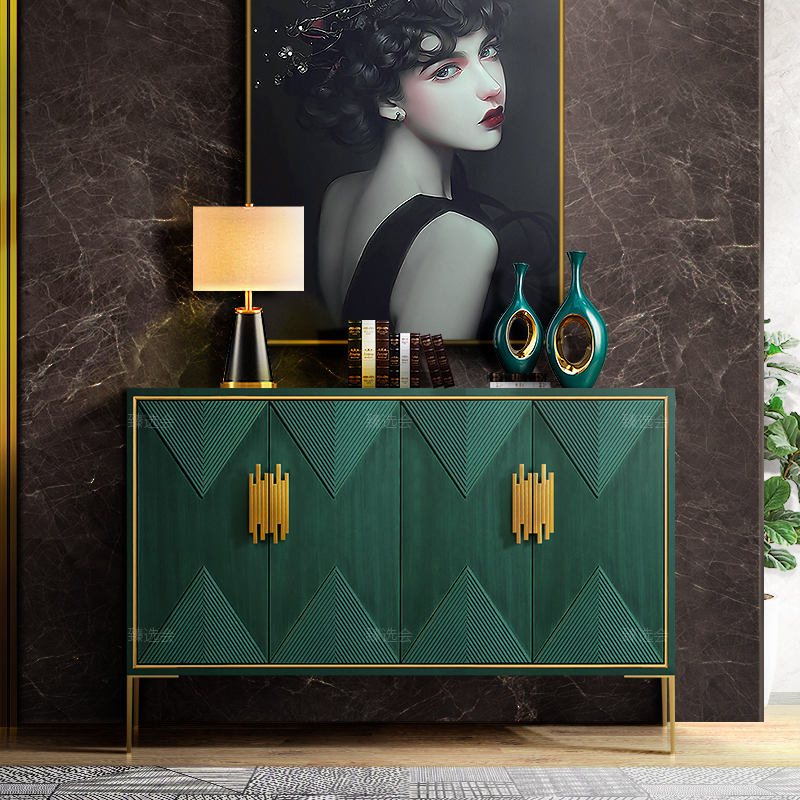 Entrance porch cabinet light luxury style partition cabinet living room against the wall entry side cabinet simple modern decoration cabinet storage cabinet