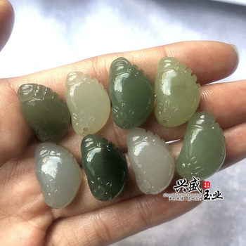 Pendant, contentment, happiness, necklace, lucky charm, natural hetian jade
