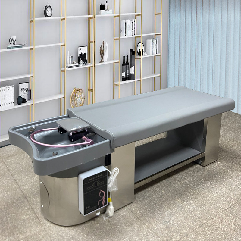 Thai massage shampoo bed barber shop hair salon beauty salon dedicated stainless steel water circulation water heater head treatment bed